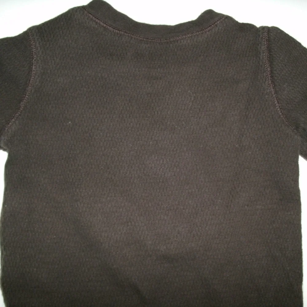 Gap Boys Bodysuit Brown Camp Tent 6-12 Months Elbow Patch Baby One Piece